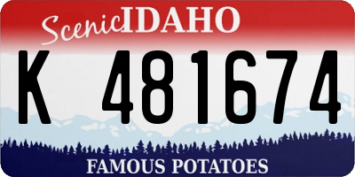 ID license plate K481674