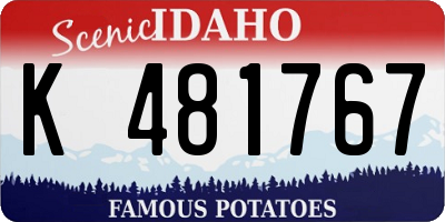 ID license plate K481767