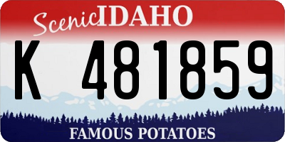 ID license plate K481859