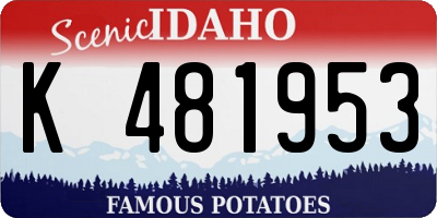 ID license plate K481953