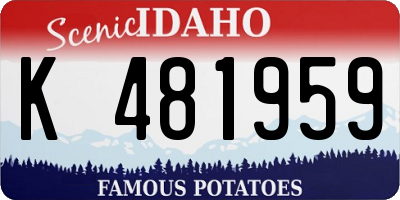 ID license plate K481959