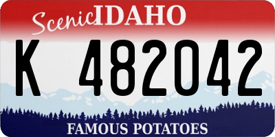 ID license plate K482042
