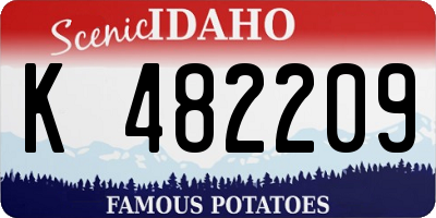 ID license plate K482209