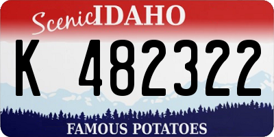 ID license plate K482322