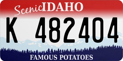 ID license plate K482404