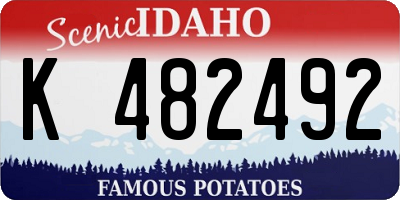 ID license plate K482492