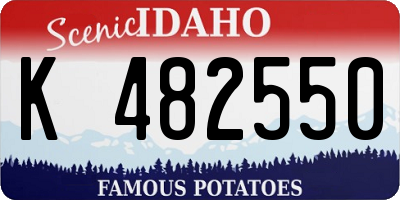 ID license plate K482550