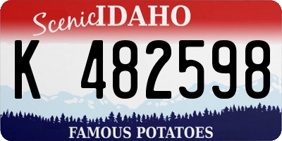 ID license plate K482598