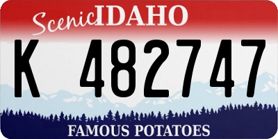 ID license plate K482747