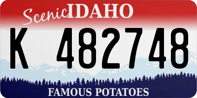 ID license plate K482748