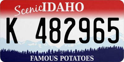 ID license plate K482965