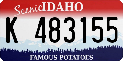 ID license plate K483155