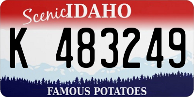 ID license plate K483249