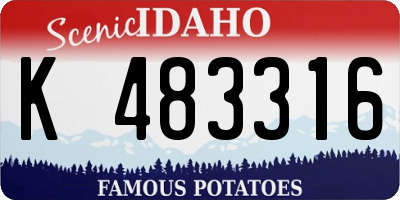 ID license plate K483316
