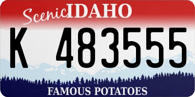 ID license plate K483555