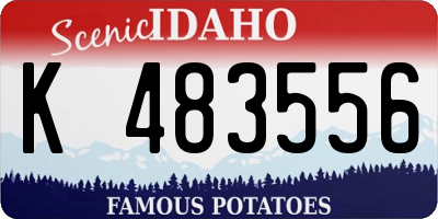 ID license plate K483556