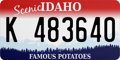 ID license plate K483640
