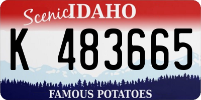 ID license plate K483665