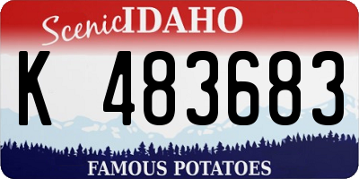 ID license plate K483683