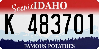 ID license plate K483701