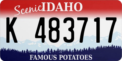 ID license plate K483717