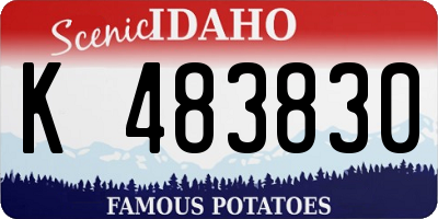 ID license plate K483830