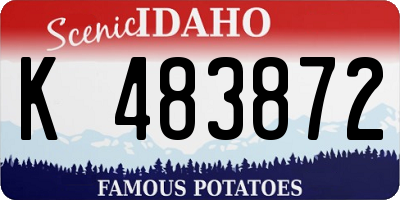 ID license plate K483872