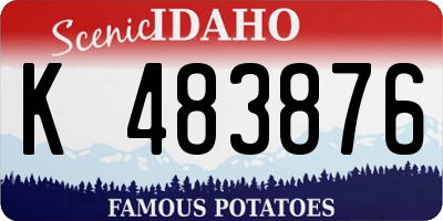 ID license plate K483876