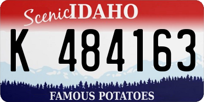 ID license plate K484163