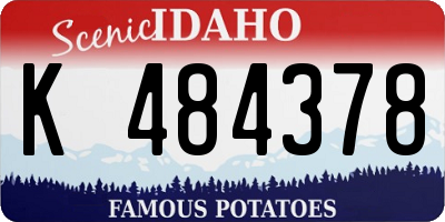 ID license plate K484378