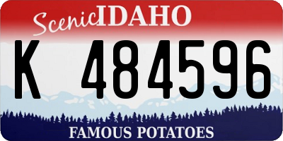 ID license plate K484596