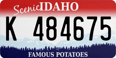 ID license plate K484675
