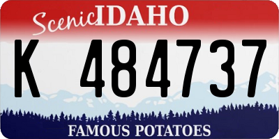 ID license plate K484737