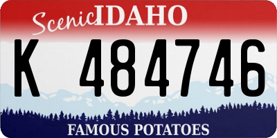 ID license plate K484746