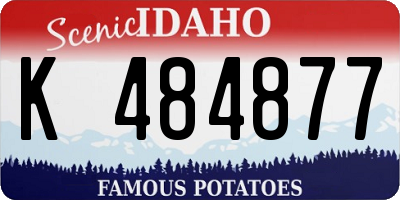 ID license plate K484877