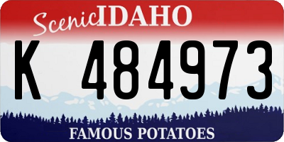 ID license plate K484973