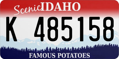 ID license plate K485158