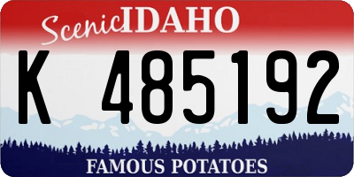 ID license plate K485192