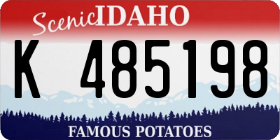 ID license plate K485198