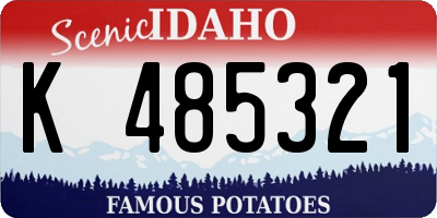 ID license plate K485321