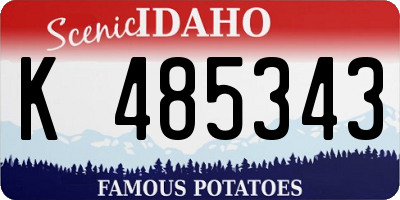 ID license plate K485343