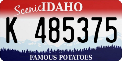 ID license plate K485375