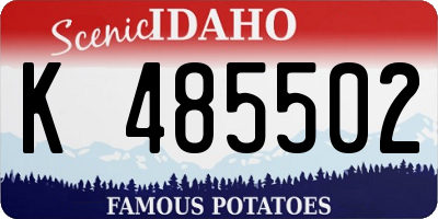 ID license plate K485502