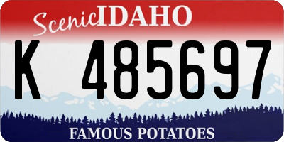 ID license plate K485697