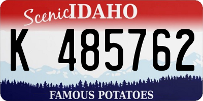ID license plate K485762