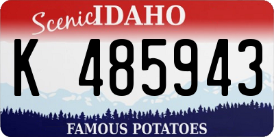 ID license plate K485943
