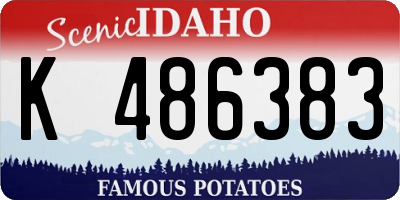 ID license plate K486383