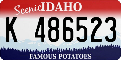 ID license plate K486523