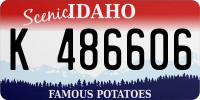 ID license plate K486606
