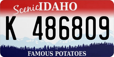 ID license plate K486809